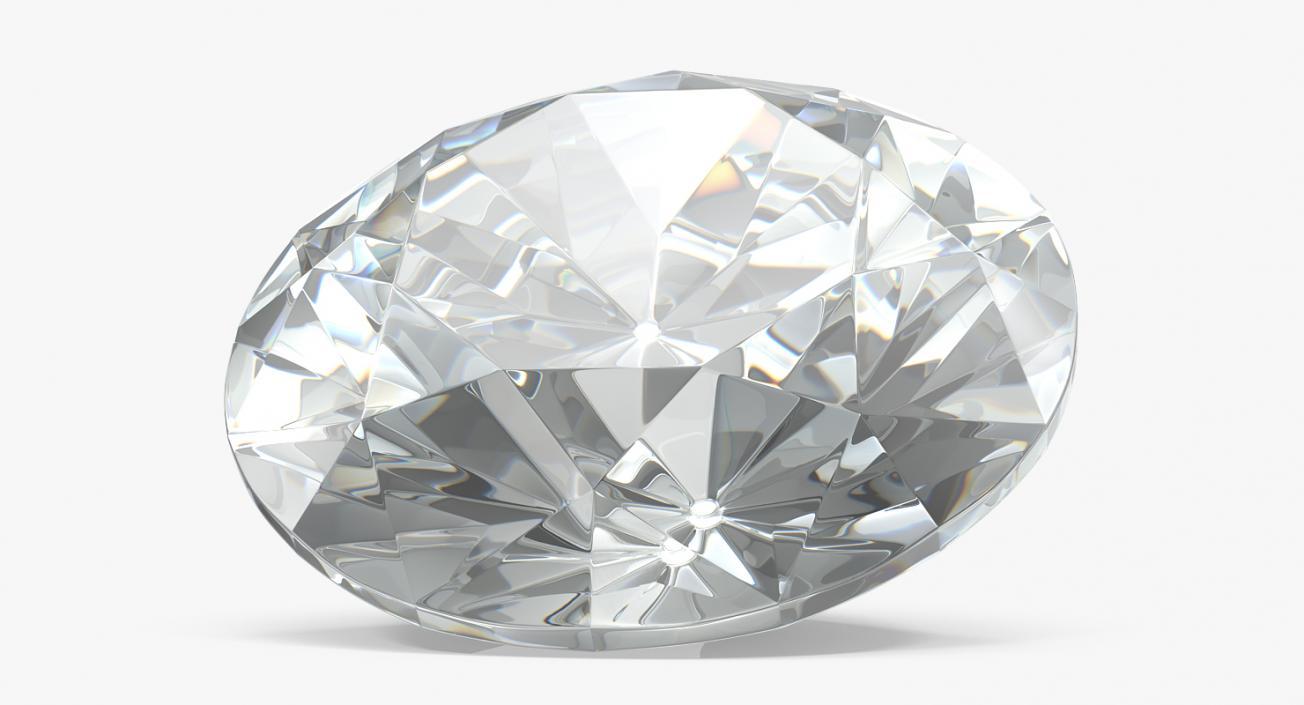 Round Cut Diamond 3D