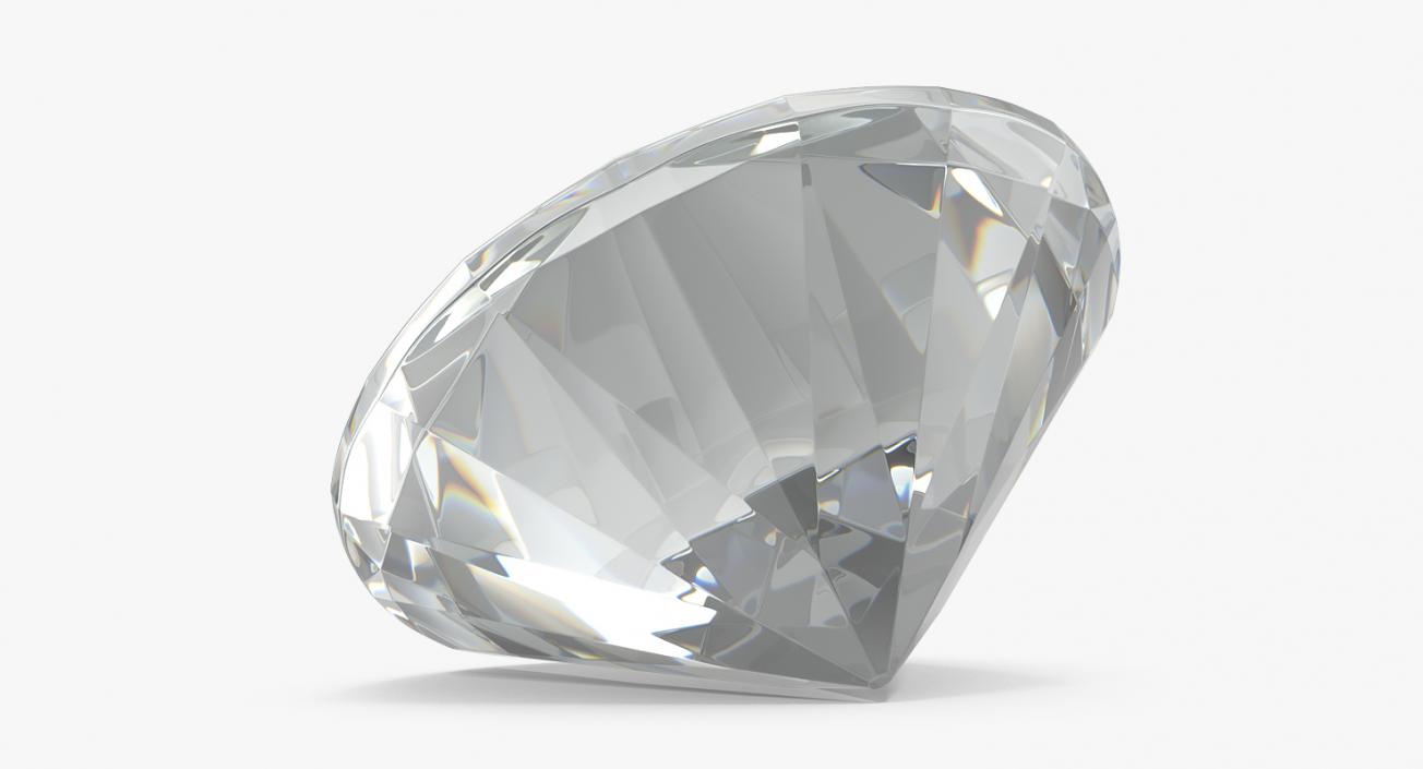 Round Cut Diamond 3D