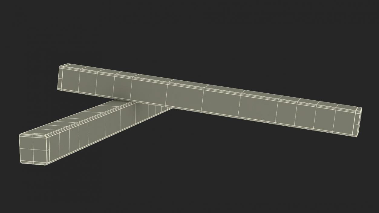 3D Checkout Lane Belt Divider 2 model