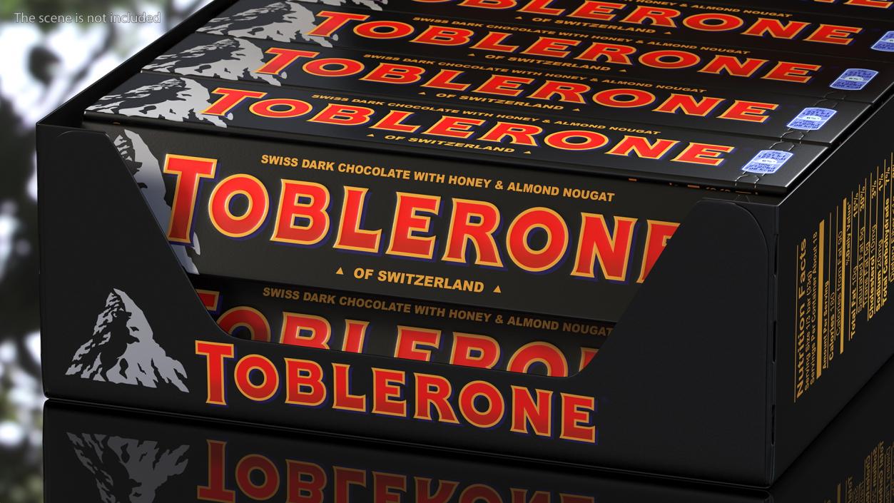 Toblerone Dark Chocolates Box 3D model