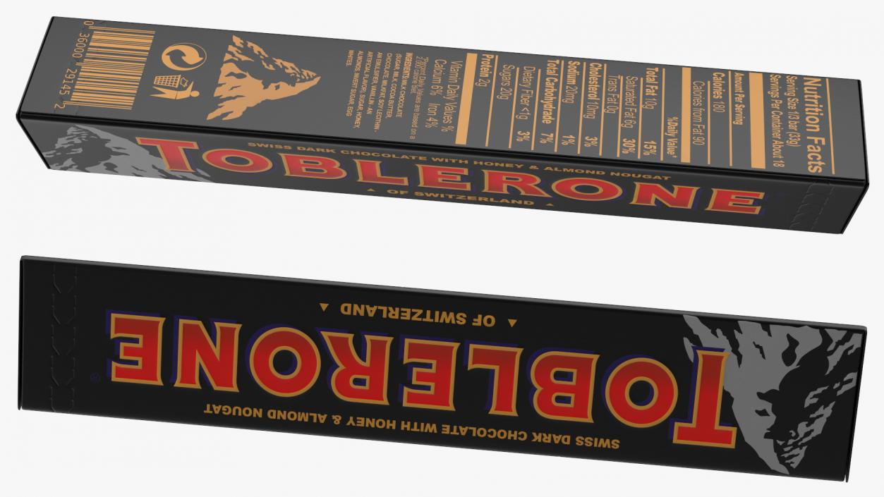 Toblerone Dark Chocolates Box 3D model