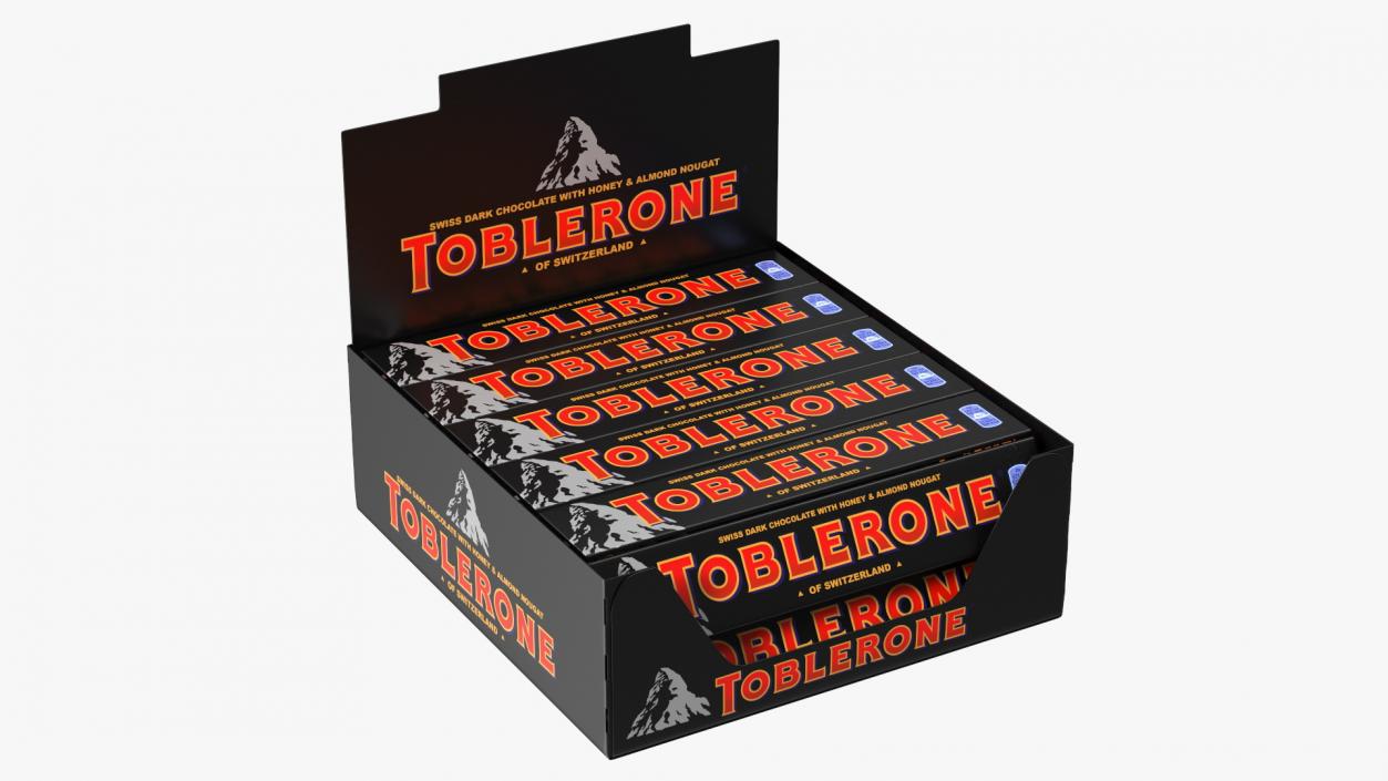 Toblerone Dark Chocolates Box 3D model