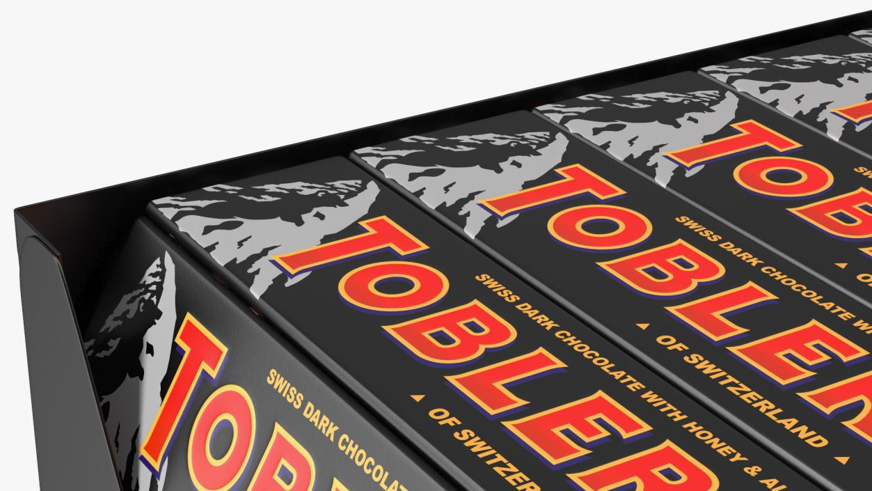 Toblerone Dark Chocolates Box 3D model