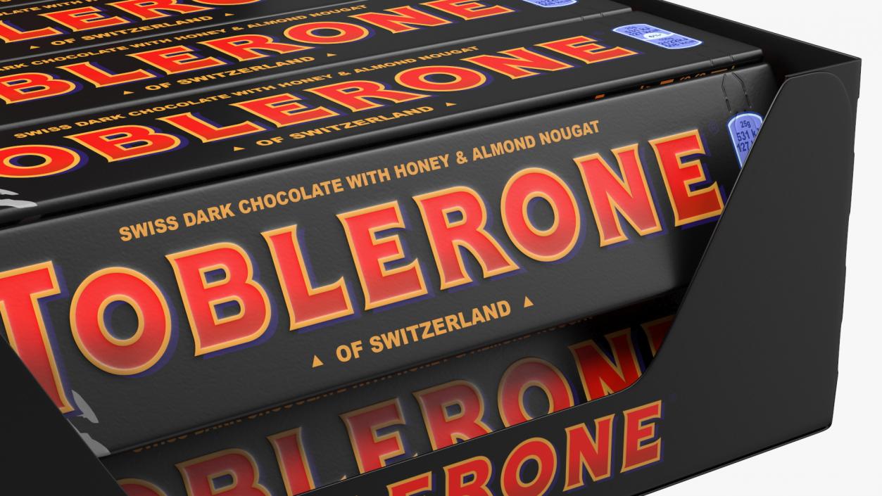 Toblerone Dark Chocolates Box 3D model