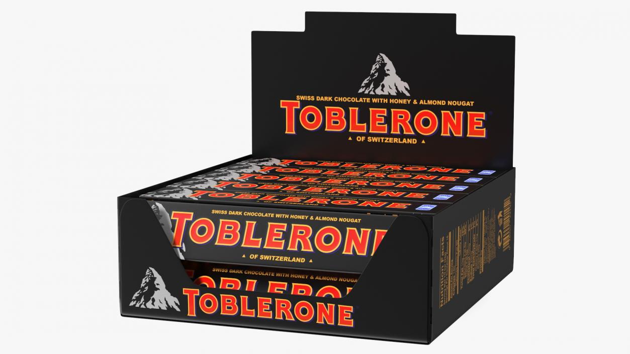 Toblerone Dark Chocolates Box 3D model