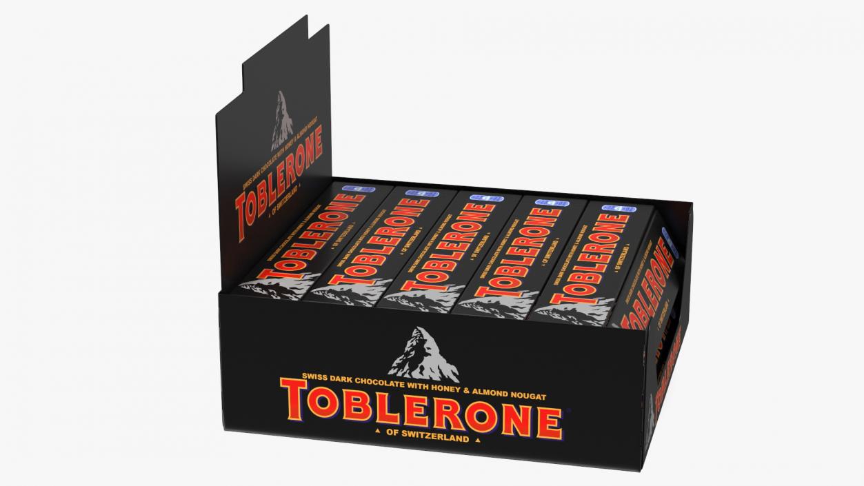 Toblerone Dark Chocolates Box 3D model