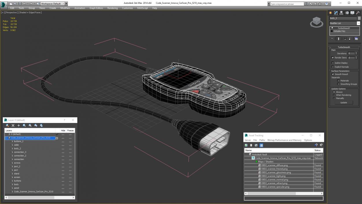 3D Code Scanner Innova CarScan Pro 5210