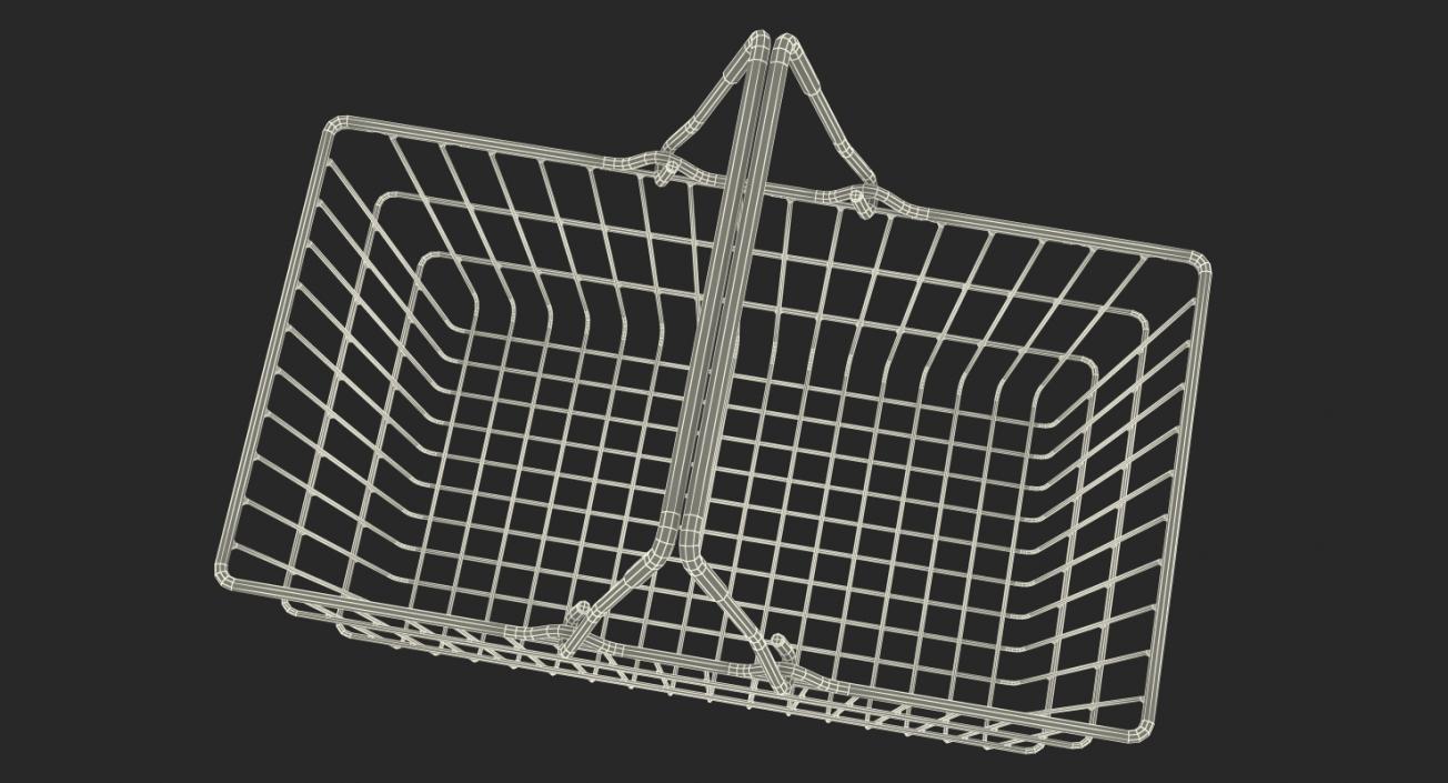 Shopping Baskets and Trolley 3D Models Collection 3D model