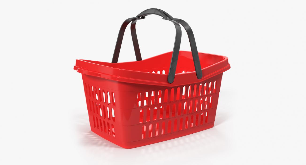 Shopping Baskets and Trolley 3D Models Collection 3D model