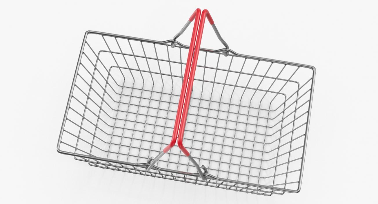 Shopping Baskets and Trolley 3D Models Collection 3D model