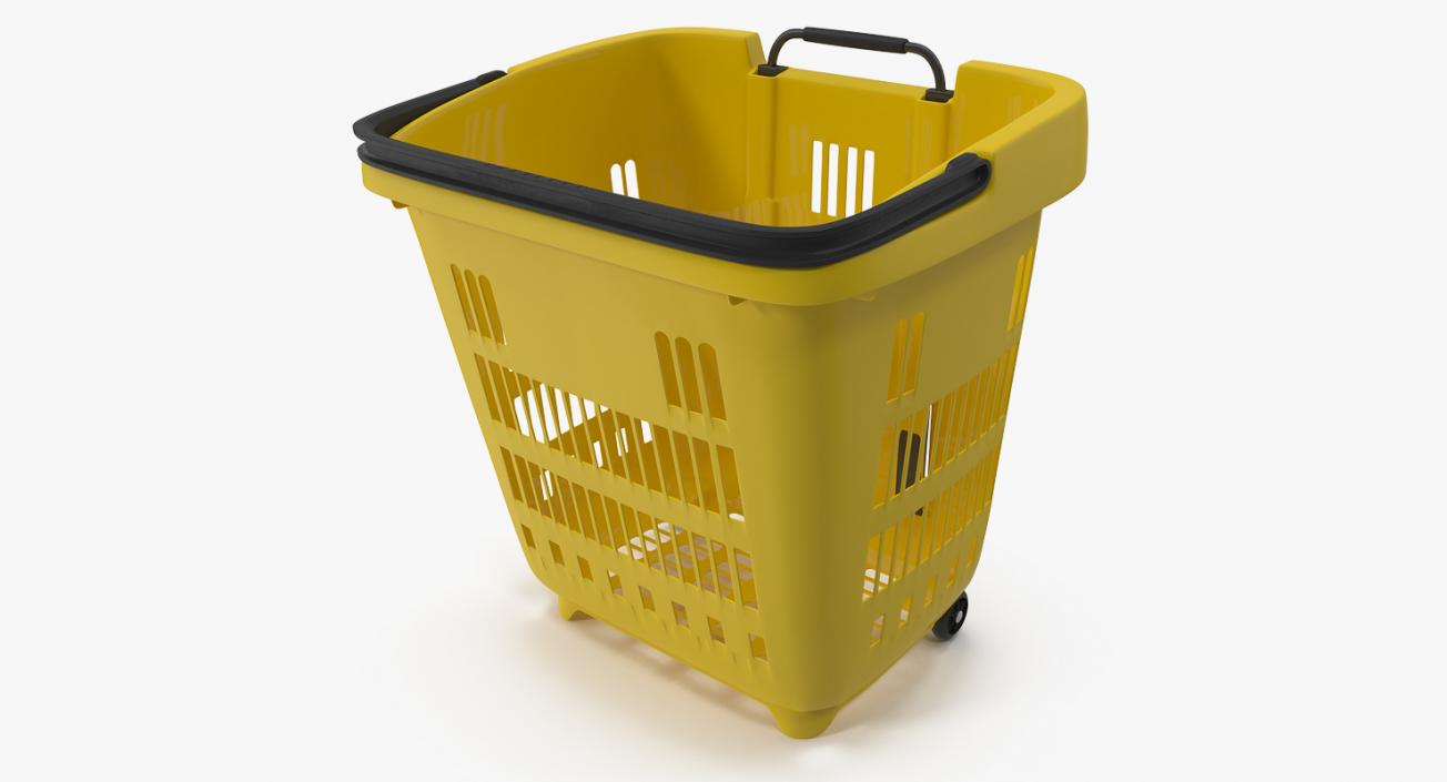 Shopping Baskets and Trolley 3D Models Collection 3D model