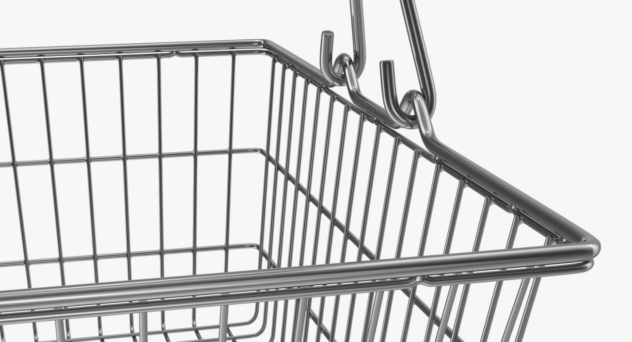 Shopping Baskets and Trolley 3D Models Collection 3D model