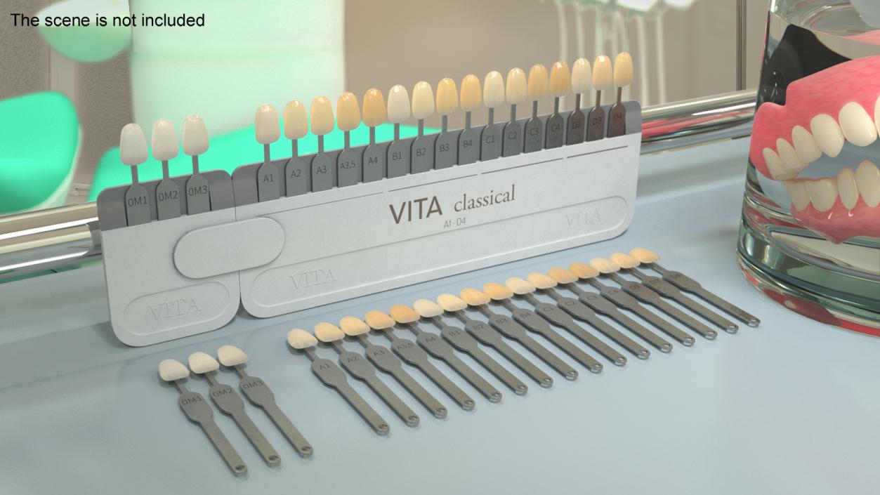 3D VITA Classical Dental Shade Guide model