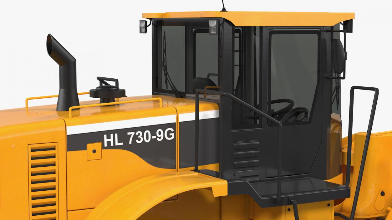 Hyundai HL730 Front End Loader Rigged 3D