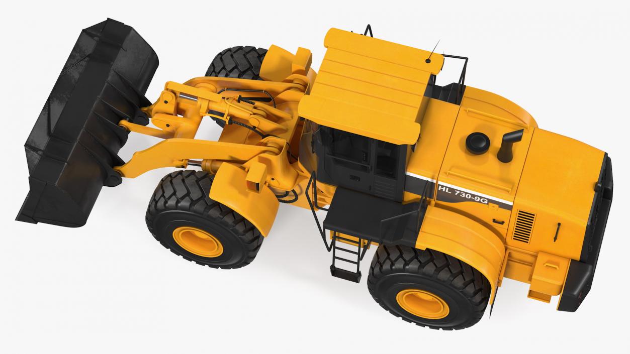 Hyundai HL730 Front End Loader Rigged 3D