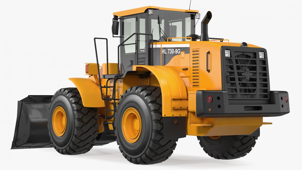 Hyundai HL730 Front End Loader Rigged 3D