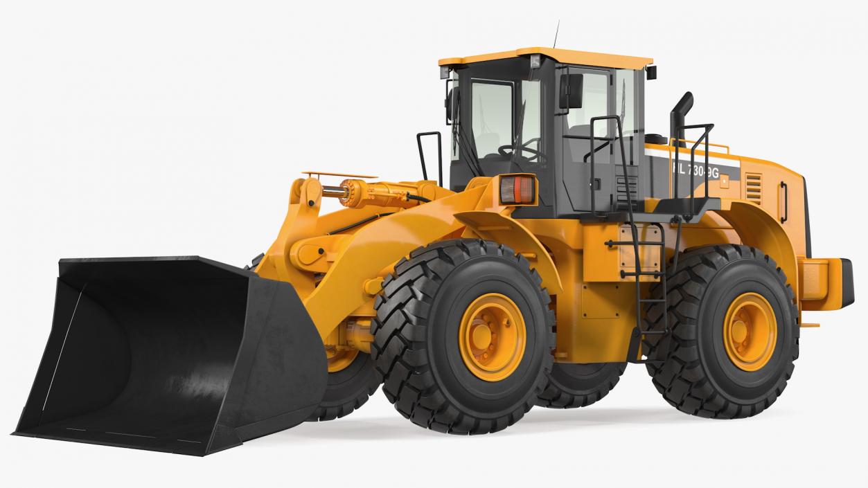 Hyundai HL730 Front End Loader Rigged 3D