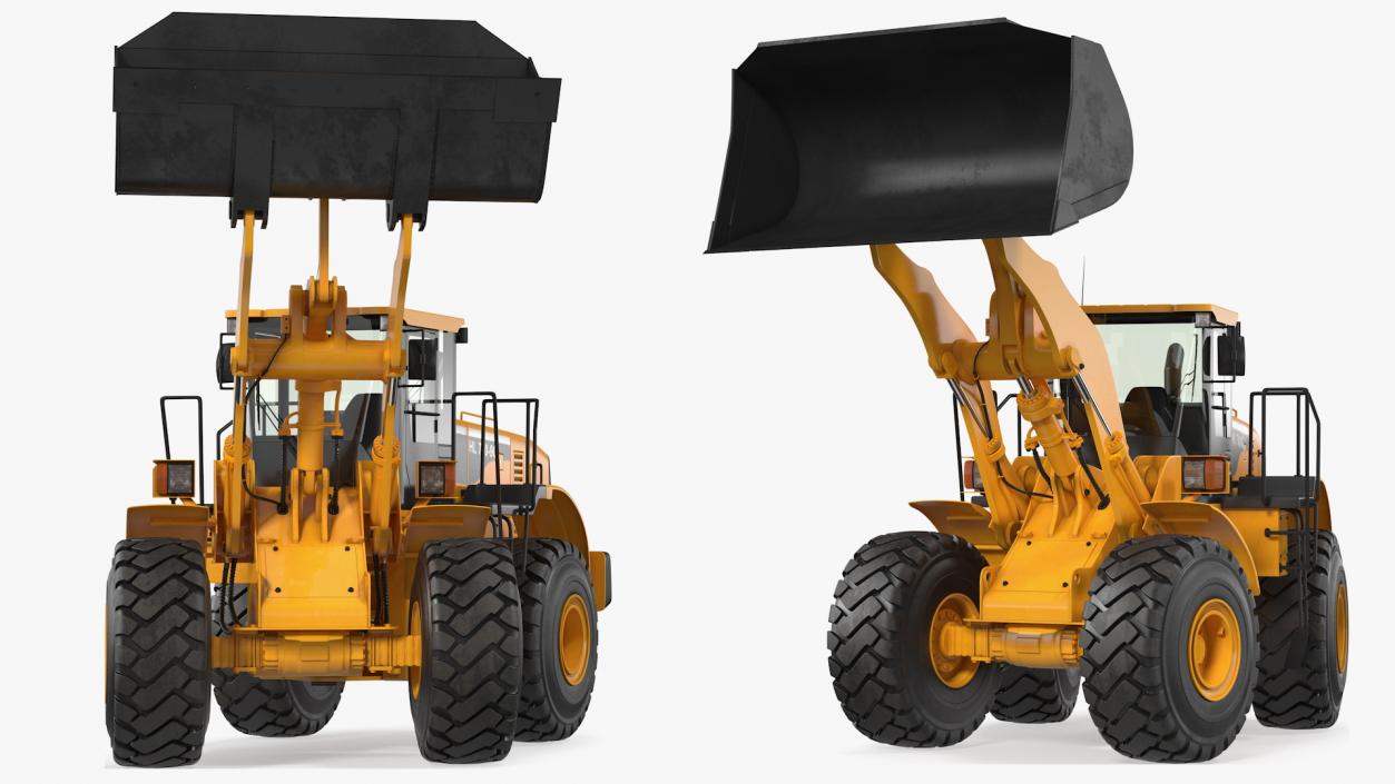 Hyundai HL730 Front End Loader Rigged 3D