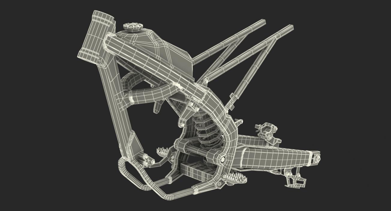 3D Motocross Motorcycle Frame