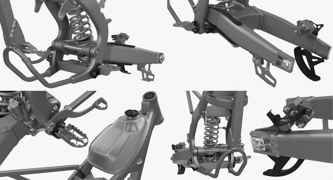 3D Motocross Motorcycle Frame