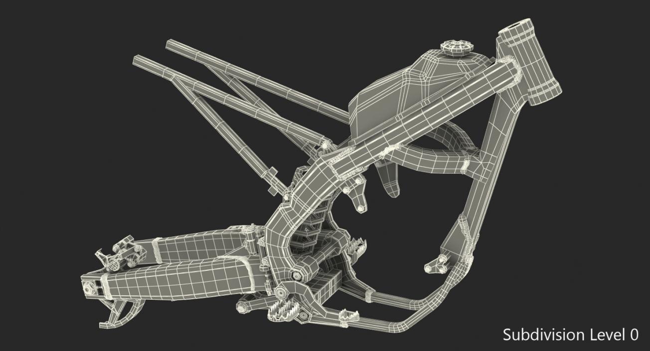 3D Motocross Motorcycle Frame