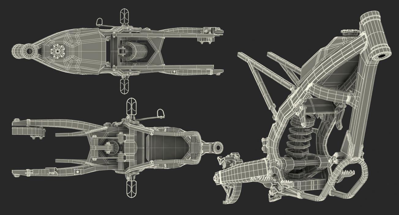 3D Motocross Motorcycle Frame