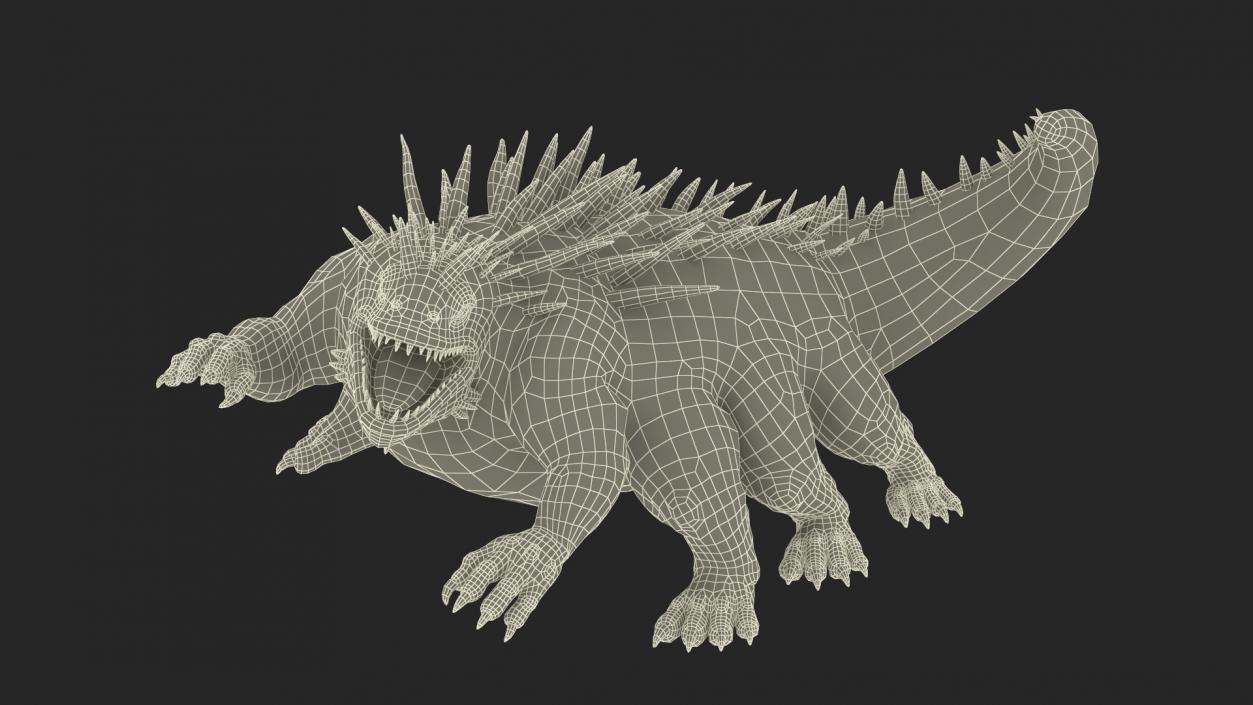 3D model Aggressive Basilisk on Offense