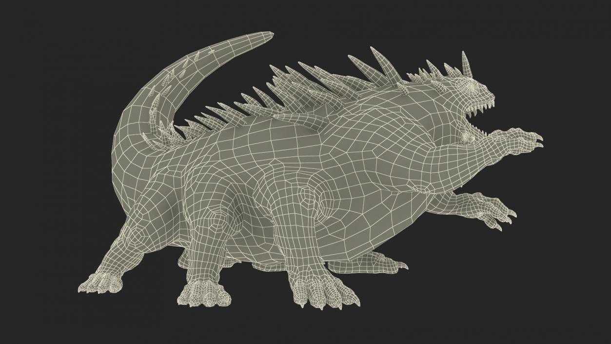 3D model Aggressive Basilisk on Offense