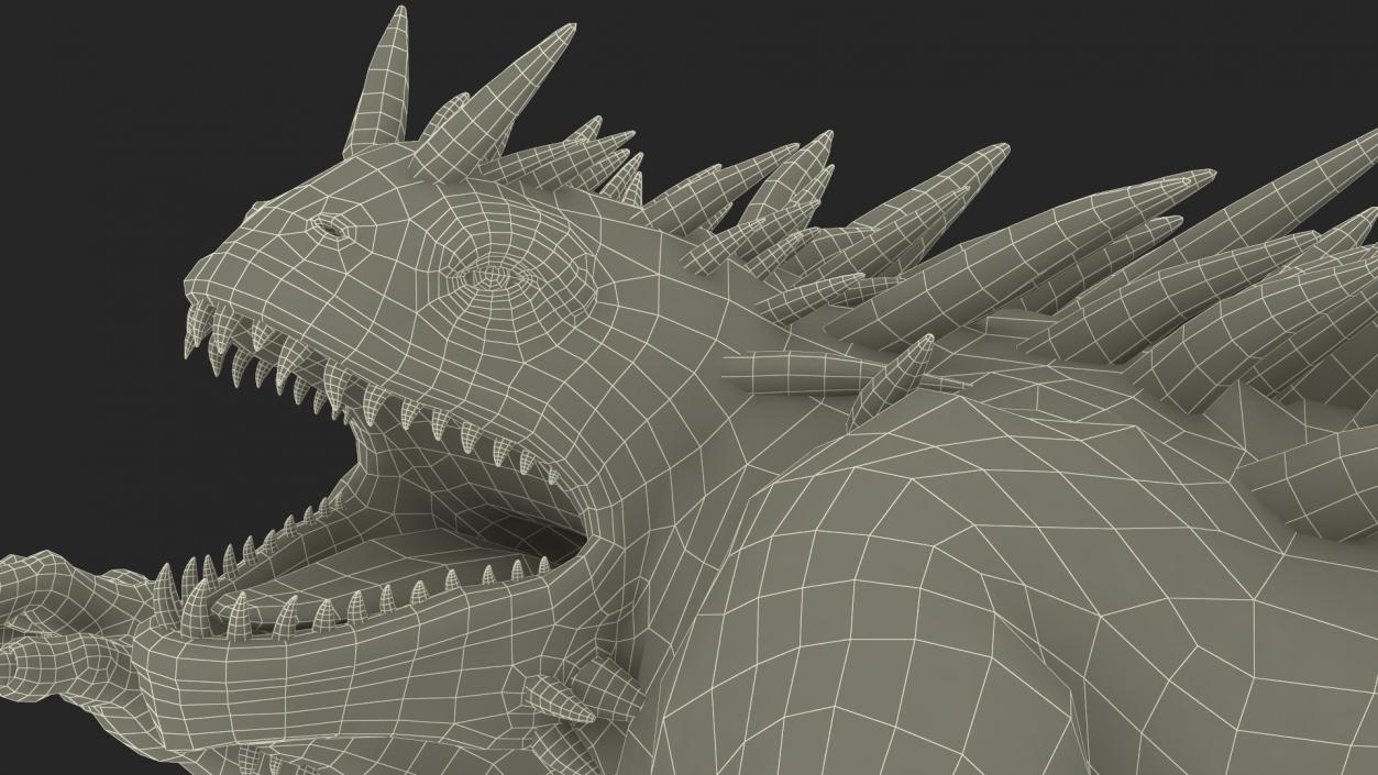 3D model Aggressive Basilisk on Offense