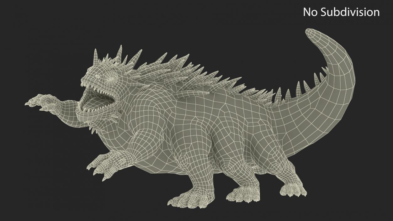 3D model Aggressive Basilisk on Offense