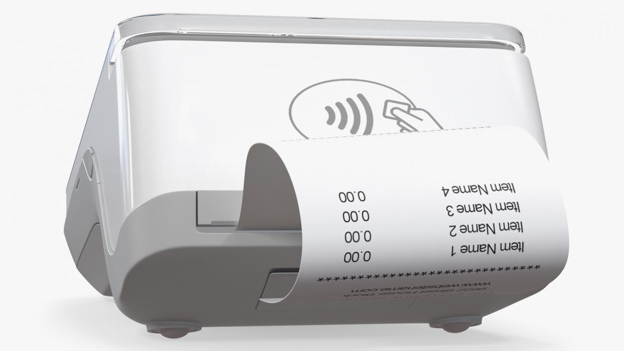 A920 Mobile Tablet Terminal with Card 3D