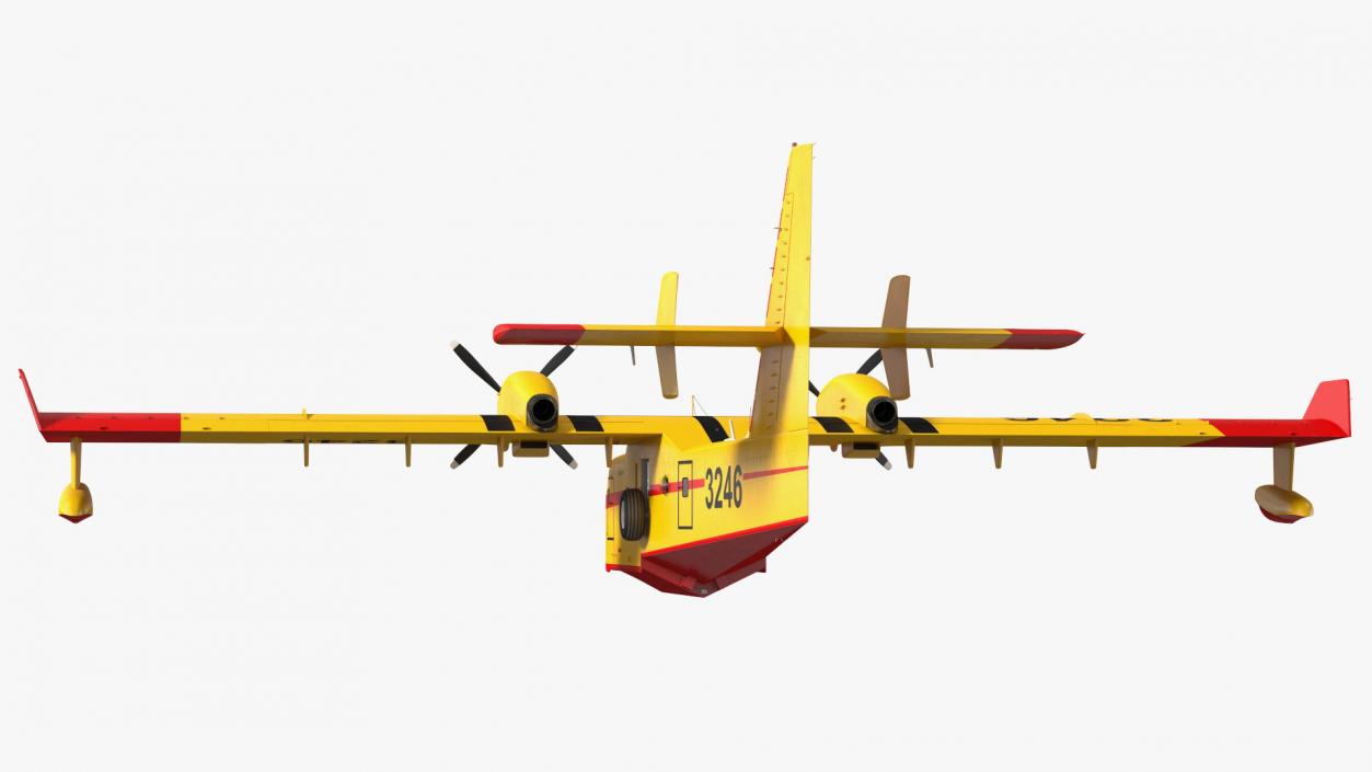 Canadair D415 Amphibious Water Bomber Rigged 3D model