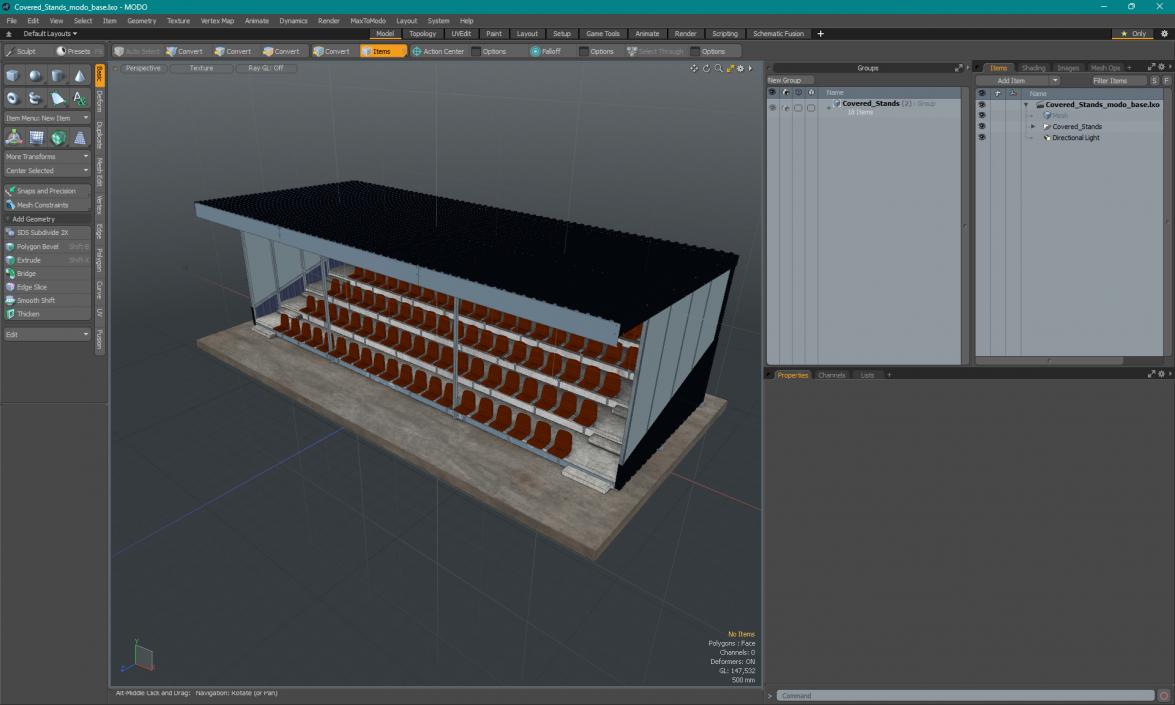 Covered Stands 3D model