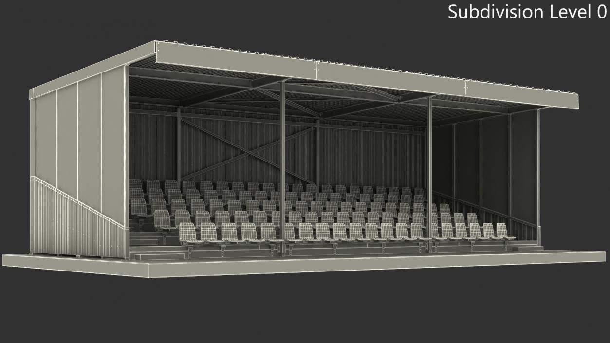 Covered Stands 3D model