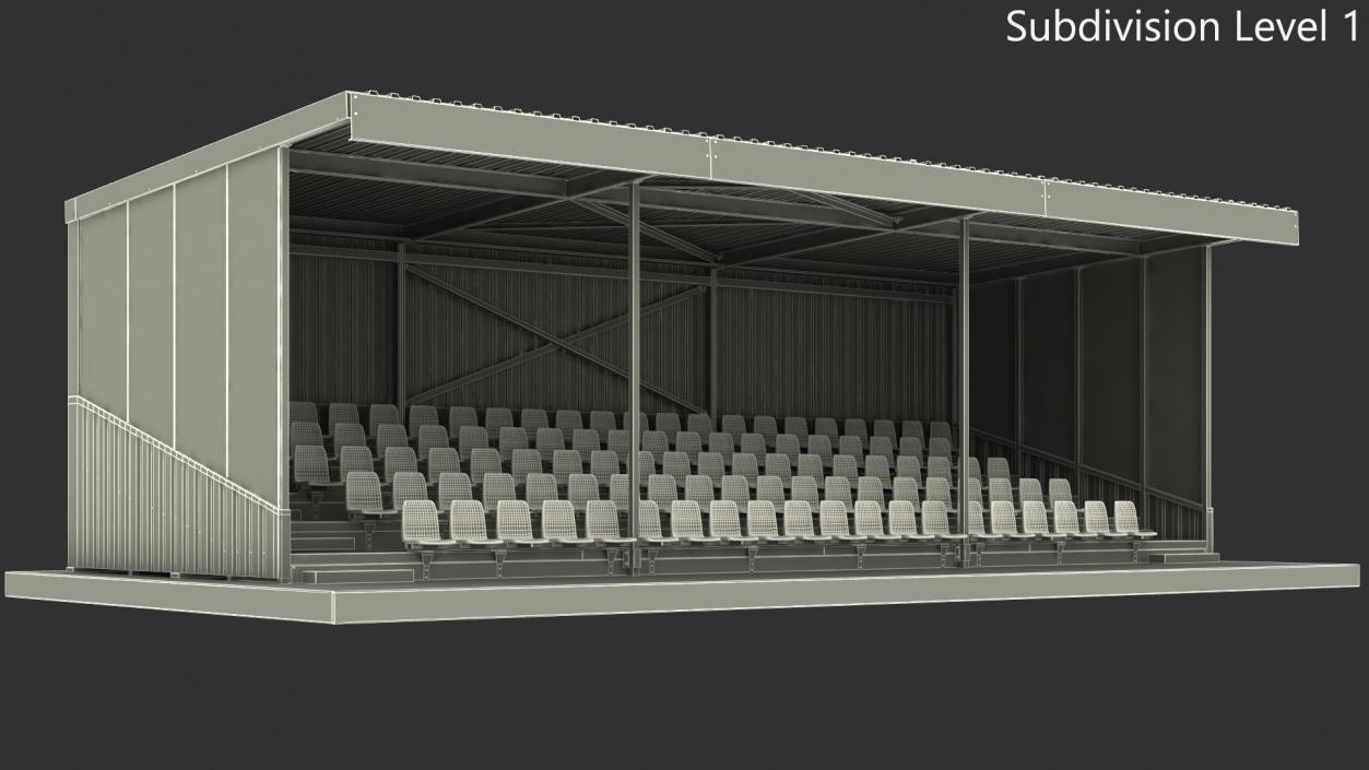 Covered Stands 3D model