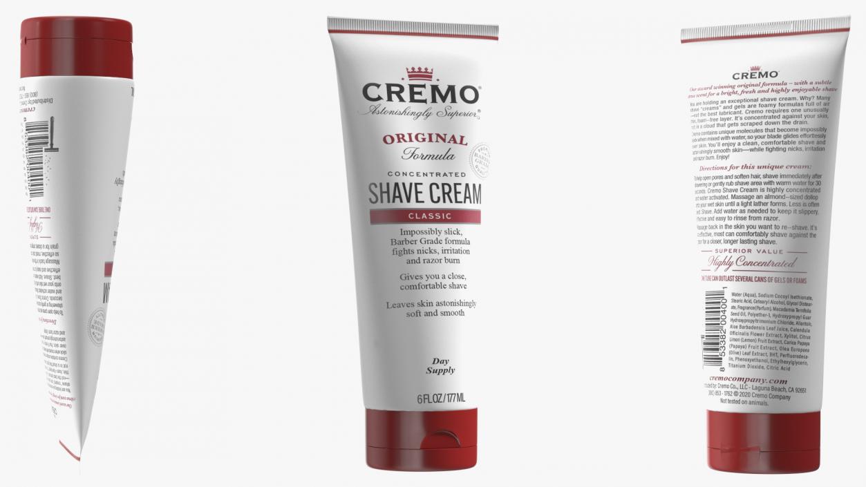 3D Shaving Cream Cremo Original model