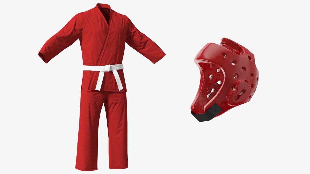 Karate Training Clothes Collection 3D model