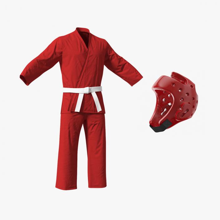 Karate Training Clothes Collection 3D model