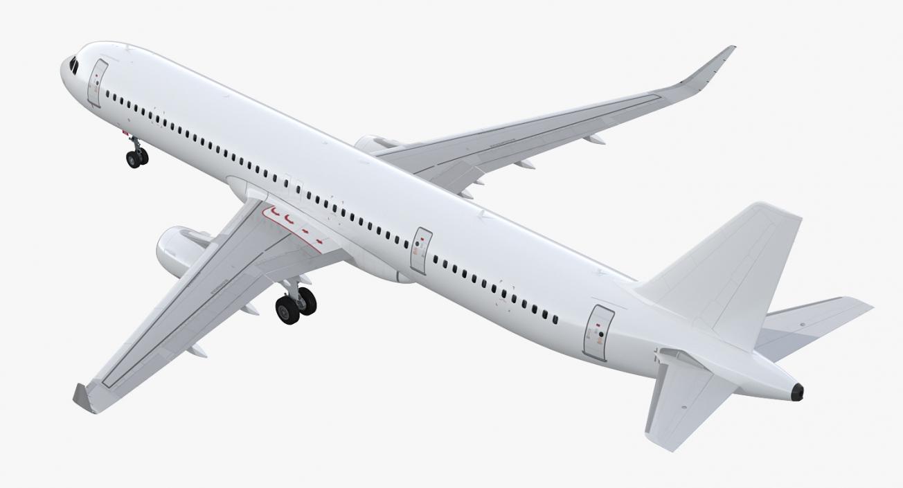 3D Airbus A321neo with Interior Generic