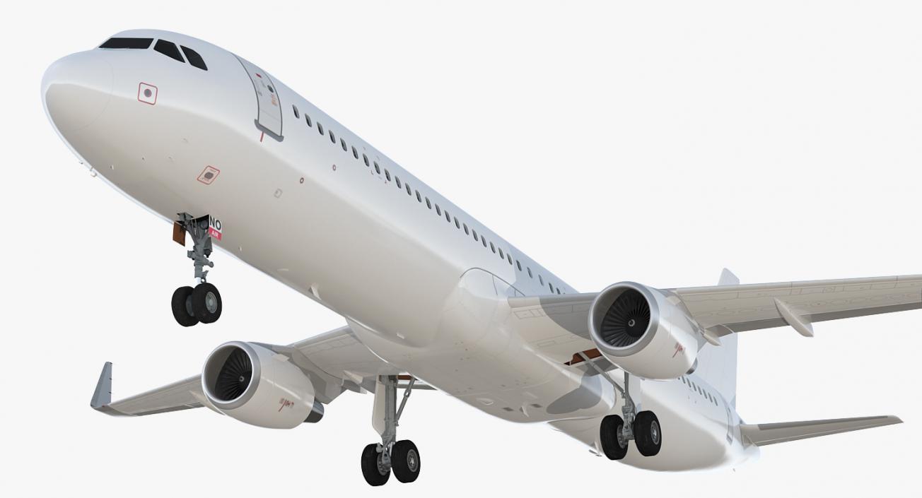 3D Airbus A321neo with Interior Generic