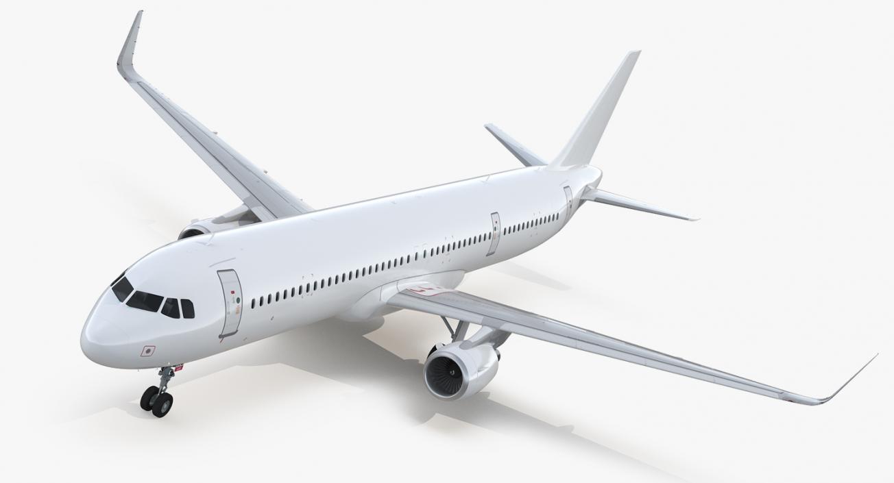 3D Airbus A321neo with Interior Generic