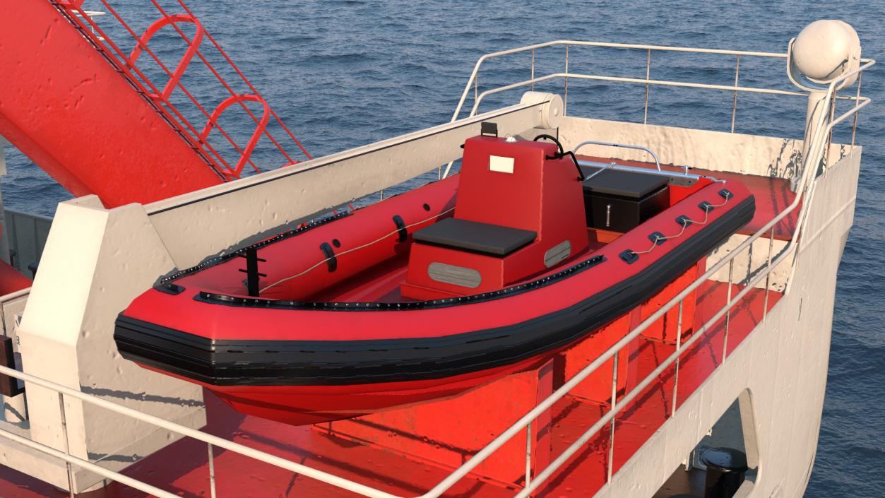 Inflatable Rescue Boat 3D