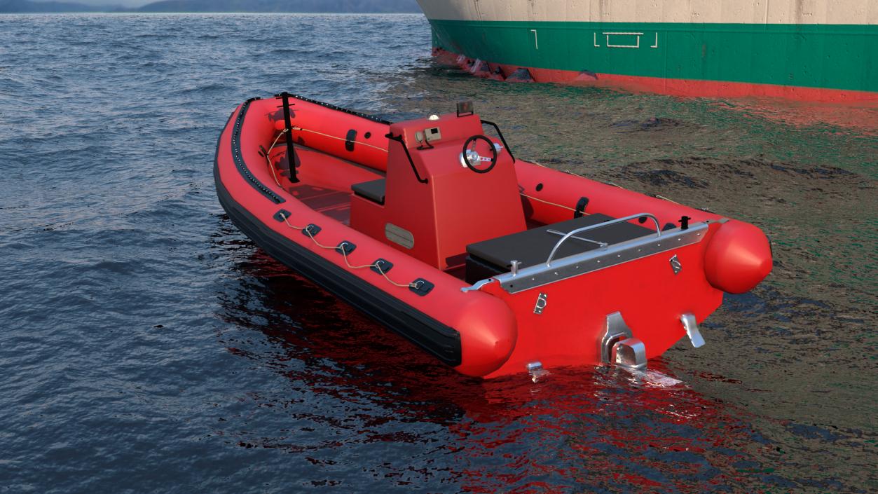 Inflatable Rescue Boat 3D