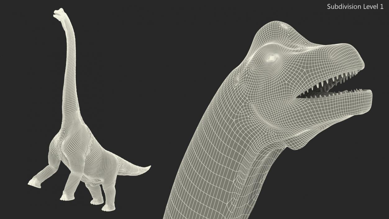 Brachiosaurus Altithorax 3D model