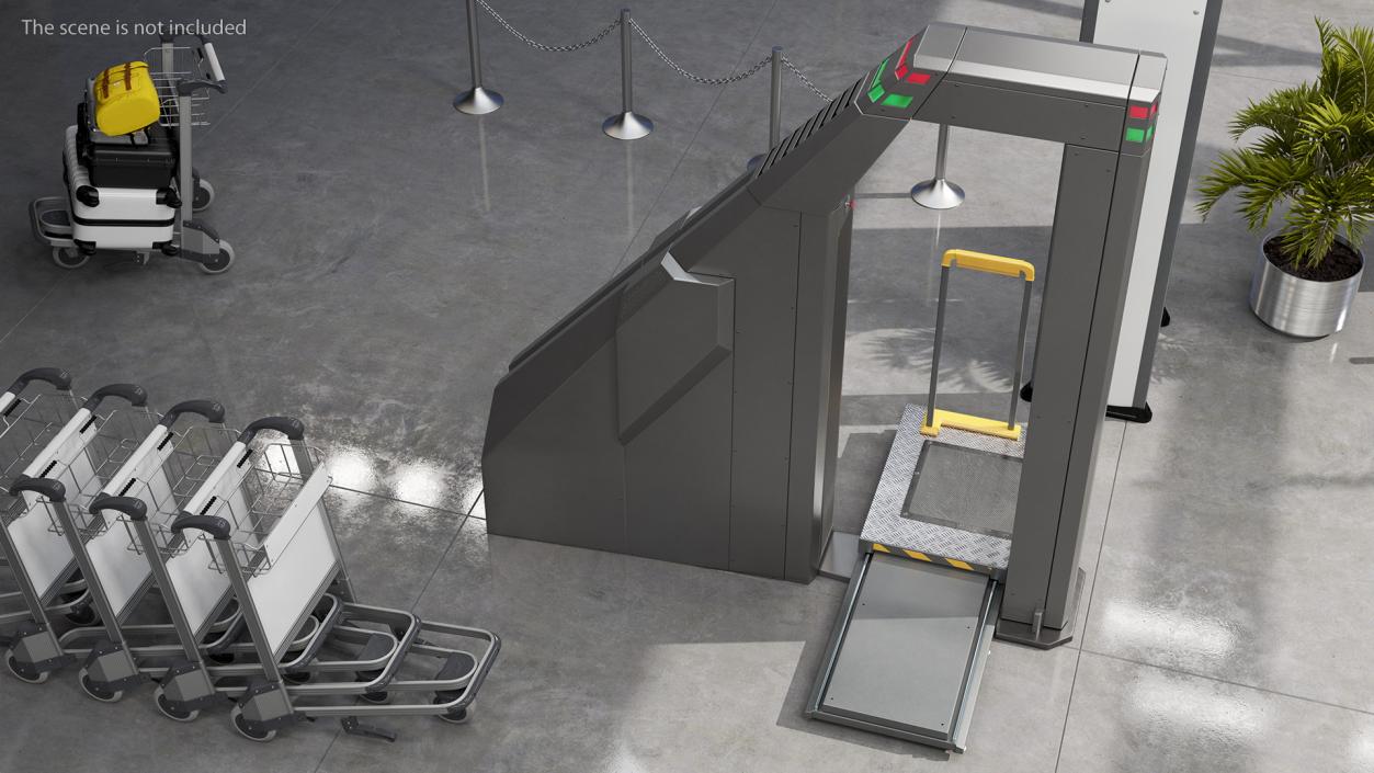 3D model Airport Security X Ray Full Body Scanner