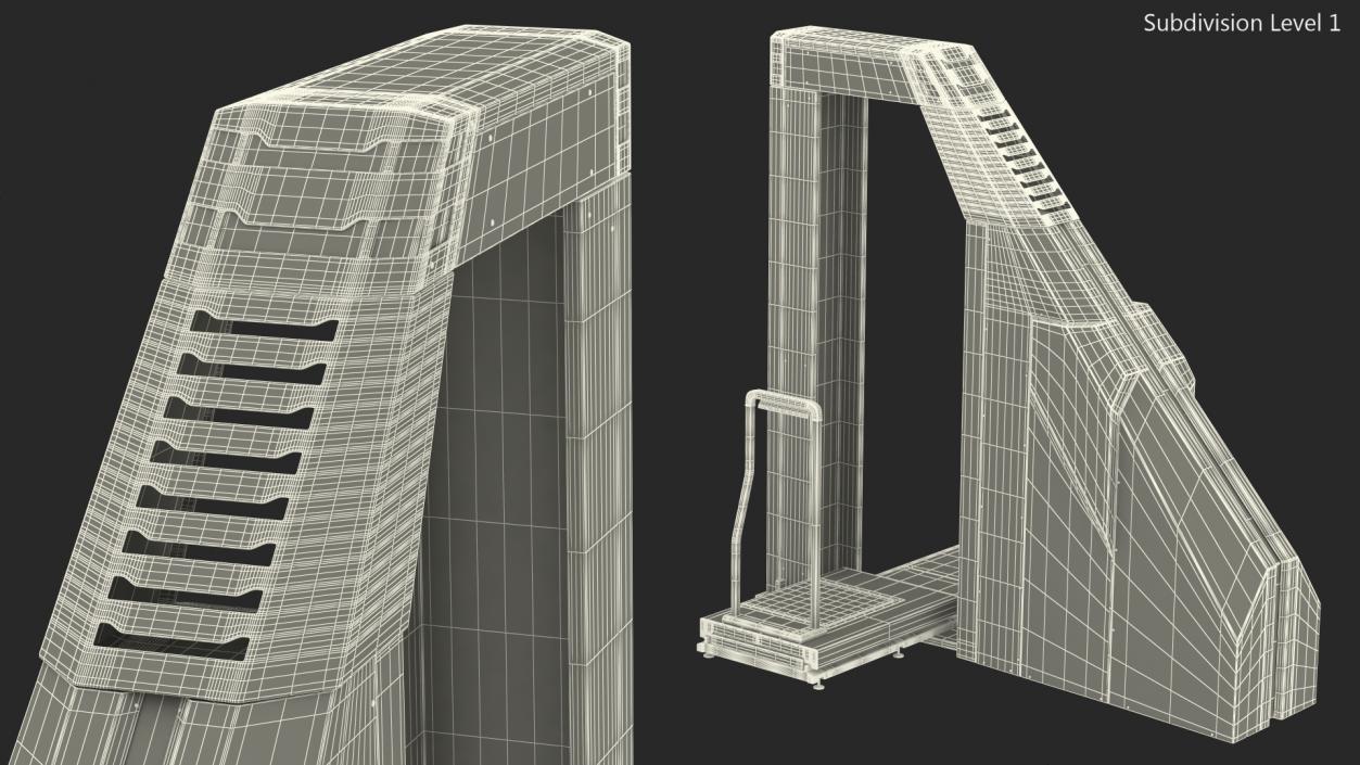 3D model Airport Security X Ray Full Body Scanner