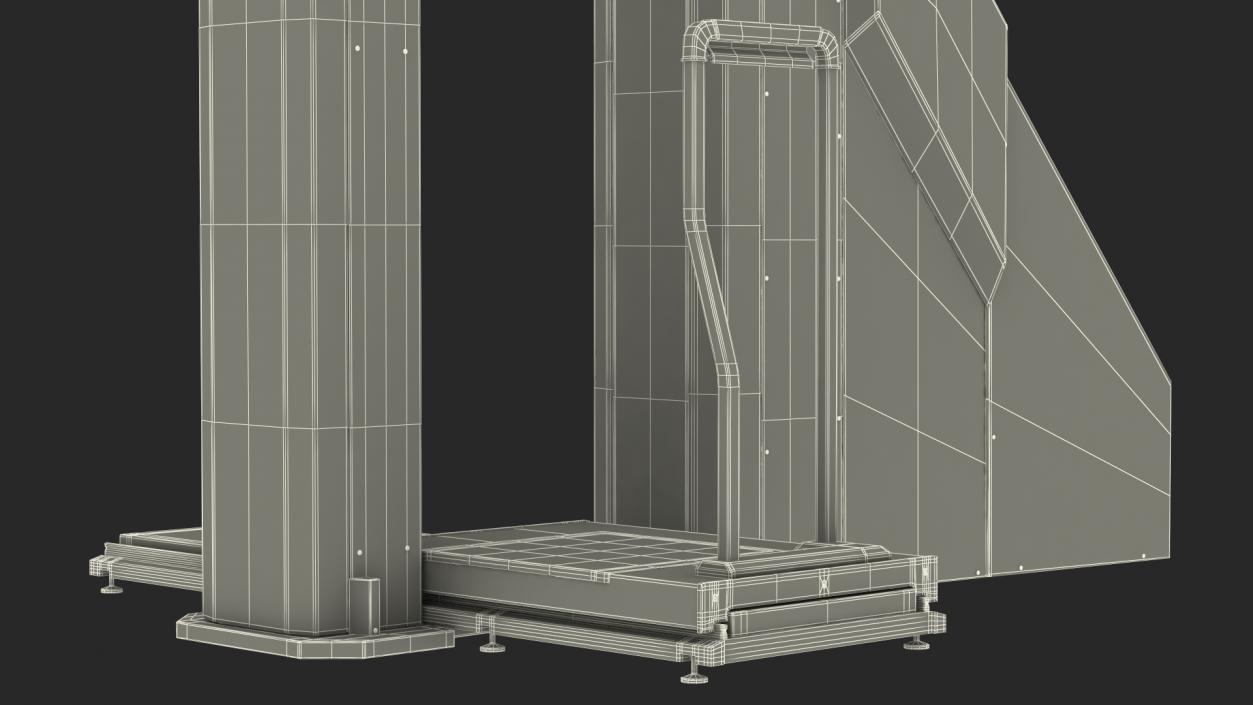 3D model Airport Security X Ray Full Body Scanner