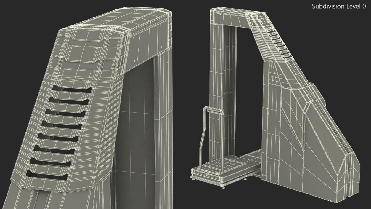 3D model Airport Security X Ray Full Body Scanner