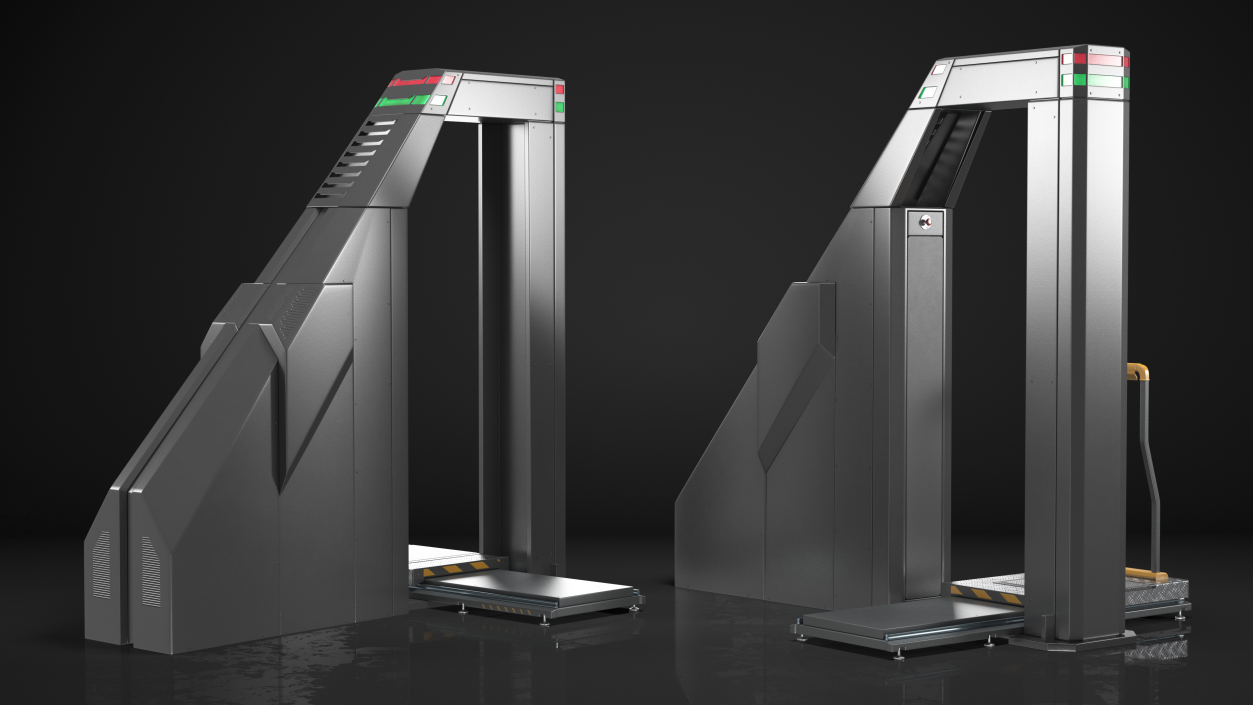 3D model Airport Security X Ray Full Body Scanner