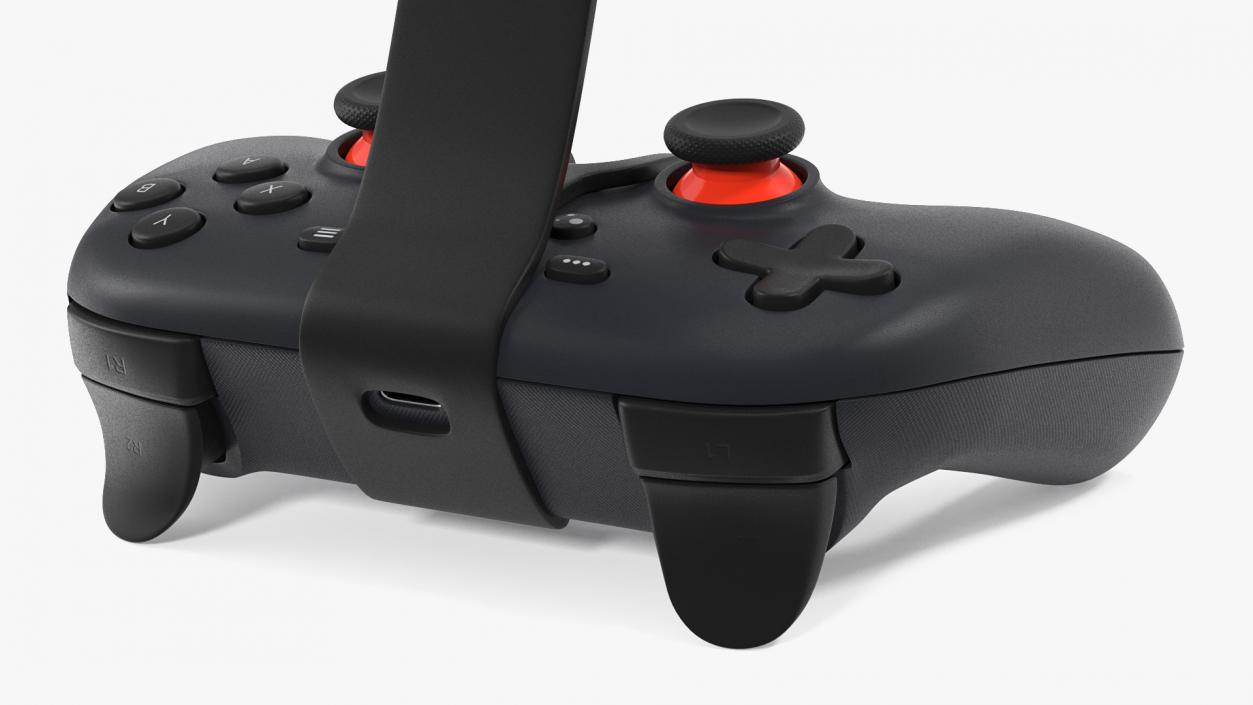 3D Google Stadia Controller with Phone Mount Blue